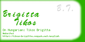 brigitta tikos business card
